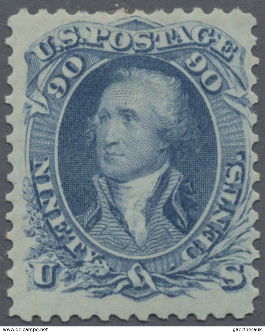 * Vereinigte Staaten Von Amerika: 1861, 90c Blue, Mint With Original Gum. A Fine And Very Fresh Exampl - Autres & Non Classés