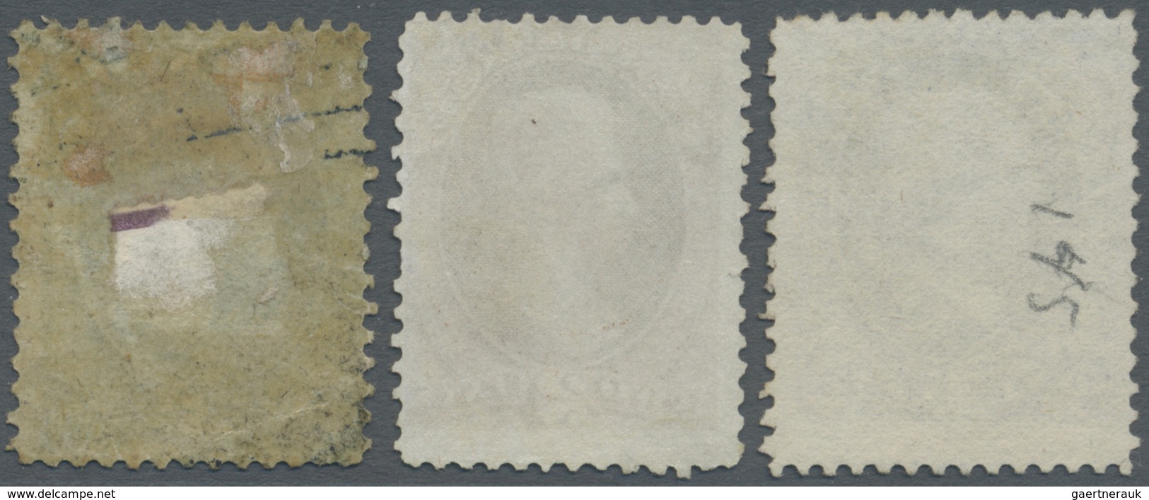 */(*) Vereinigte Staaten Von Amerika: 1870-71 Definitives 1c., 2c. And 3c. All Unused, 1c. Without Gum, 2c - Autres & Non Classés