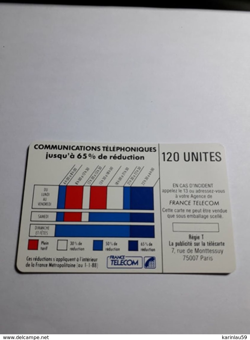 TELECARTE - Pour Téléphoner Choisissez Votre Heure - 120 Unites - Opérateurs Télécom