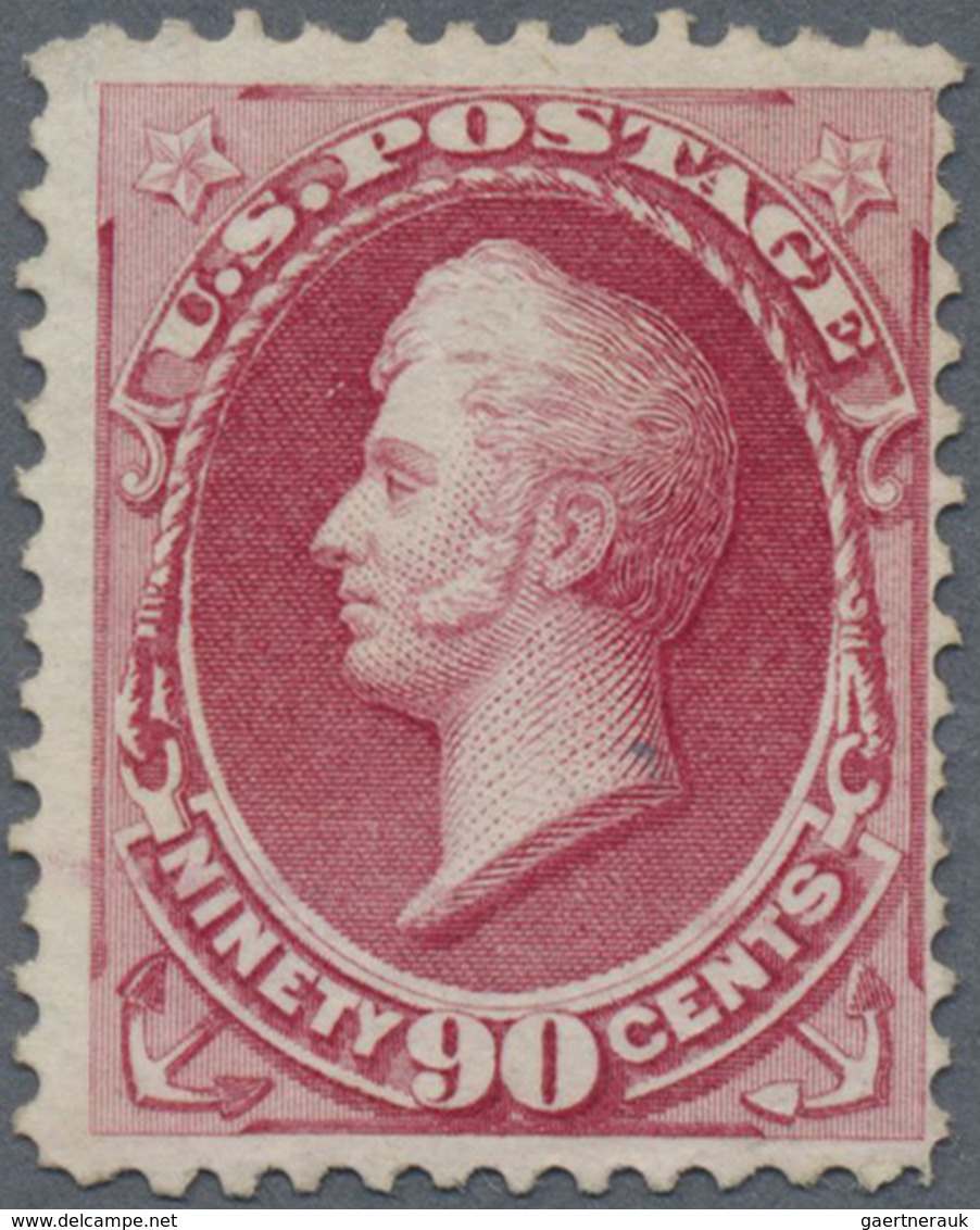 (*) Vereinigte Staaten Von Amerika: 1870, 90 C. Lilac-carmine, Perf 12,unused Without Grill And Gum Othe - Andere & Zonder Classificatie