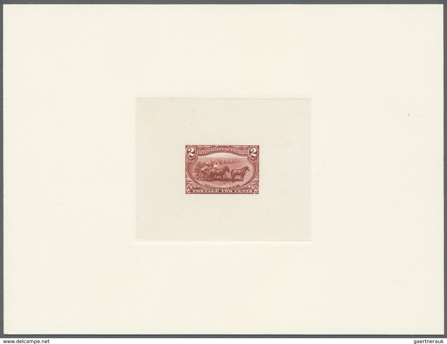 Vereinigte Staaten Von Amerika: 1898. Large Sunken DIE PROOF Trans-Mississippi Issue 2c Copper Red S - Autres & Non Classés
