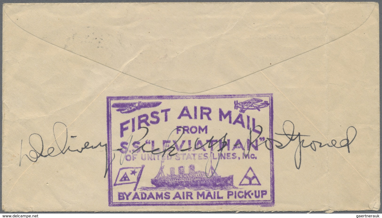 Br Vereinigte Staaten Von Amerika: 1929, 5 Cent Roosevelt Auf Brief Mit So. Stpln. "First Air Mail From - Autres & Non Classés