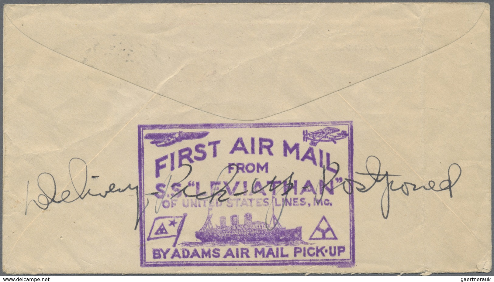 Br Vereinigte Staaten Von Amerika: 1929, 5 Cent Roosevelt Auf Brief Mit So. Stpln. "First Air Mail From - Andere & Zonder Classificatie