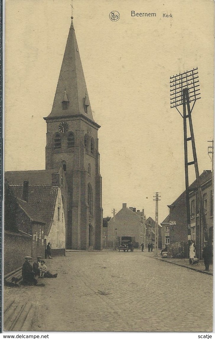 Beernem    Kerk   -    Zeer Mooie Kaart!   -   1931 Naar  Poperinghe - Beernem