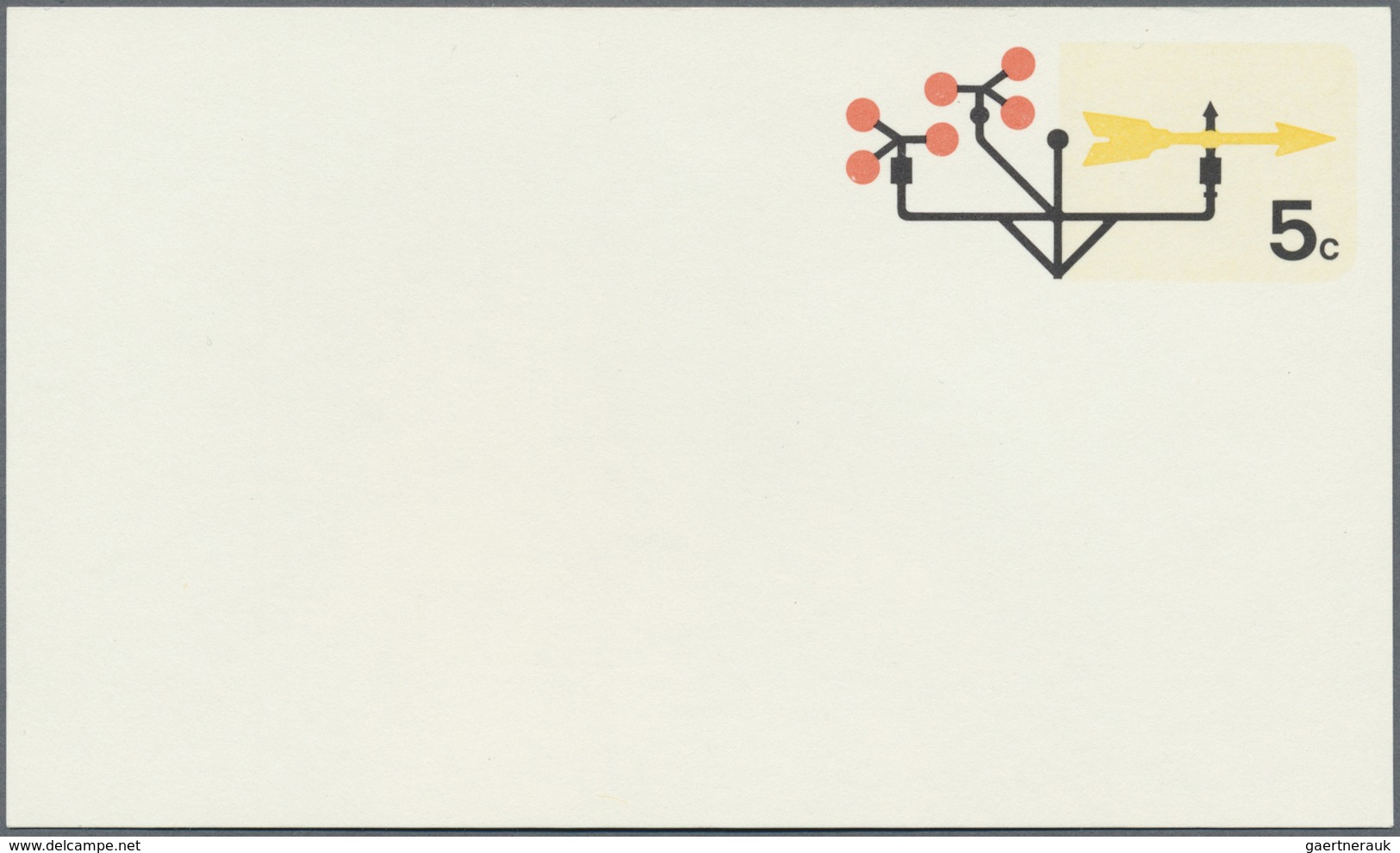 GA Vereinigte Staaten Von Amerika - Ganzsachen: 1970 'Weather Vane' Postal Stationery Card 5c., Variety - Andere & Zonder Classificatie