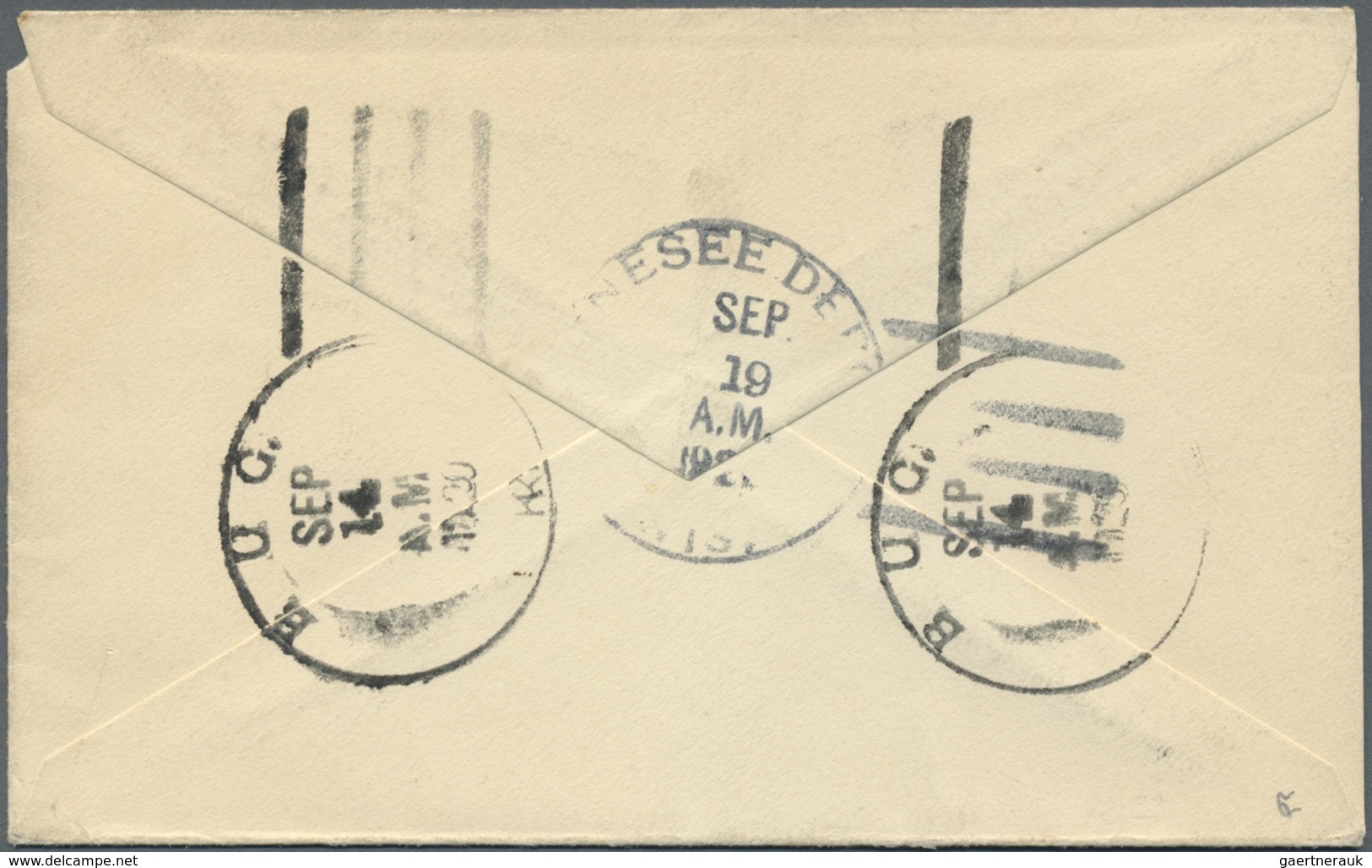 Br Vereinigte Staaten Von Amerika - Stempel: BUG Fancy Cancel + B/s "BUG SEP 14 1930" On Colourfull Fra - Marcophilie