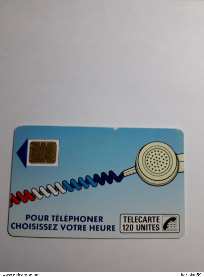 Carte Télécarte " Pour Téléphoner Choisissez Votre Heure 120 Unités - Opérateurs Télécom