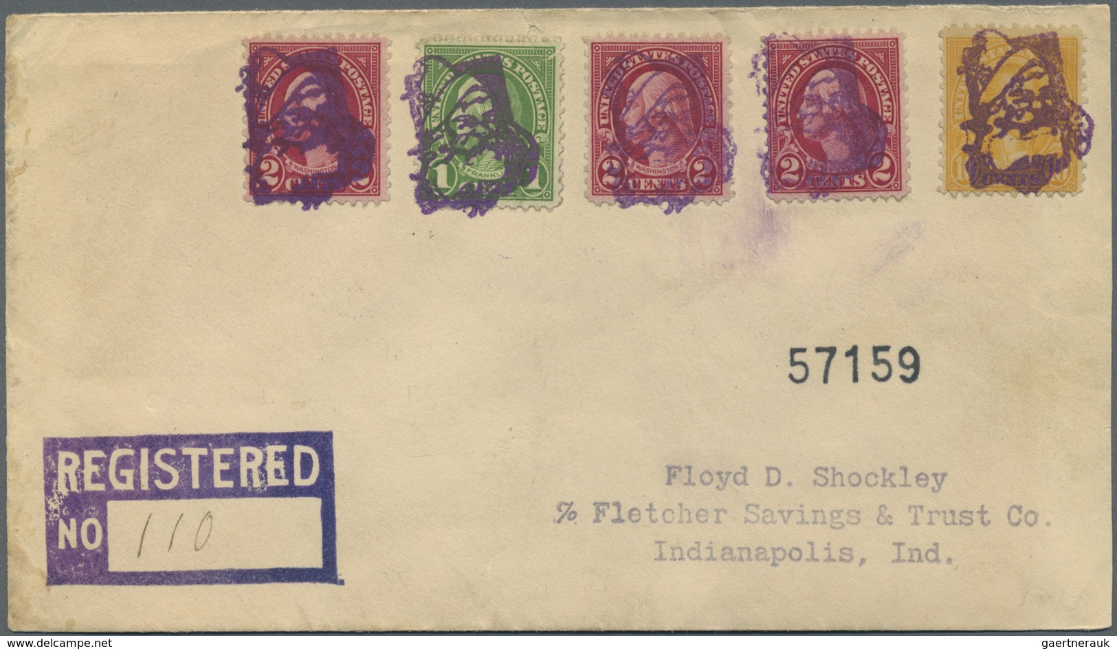 Br Vereinigte Staaten Von Amerika - Stempel: SANTA CLAUS (head) Violet Fancy Cancel + B/s Violett "SANT - Marcophilie