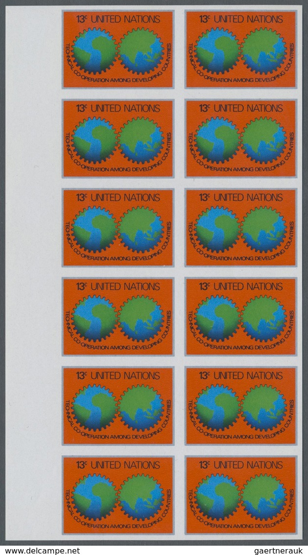 ** Vereinte Nationen - New York: 1978. Imperforate Block Of 12 For The 13c Value Of The Issue "Technica - Autres & Non Classés