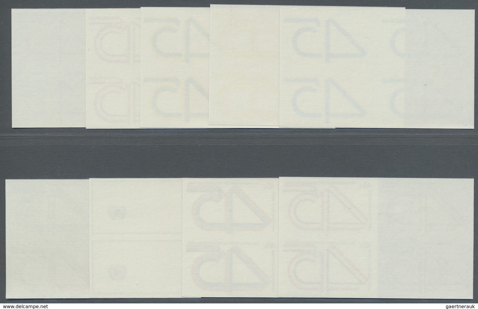 ** Vereinte Nationen - New York: 1990. Imperforate Block Of 4 + Progressive Proof (8 Phases) In Blocks - Autres & Non Classés