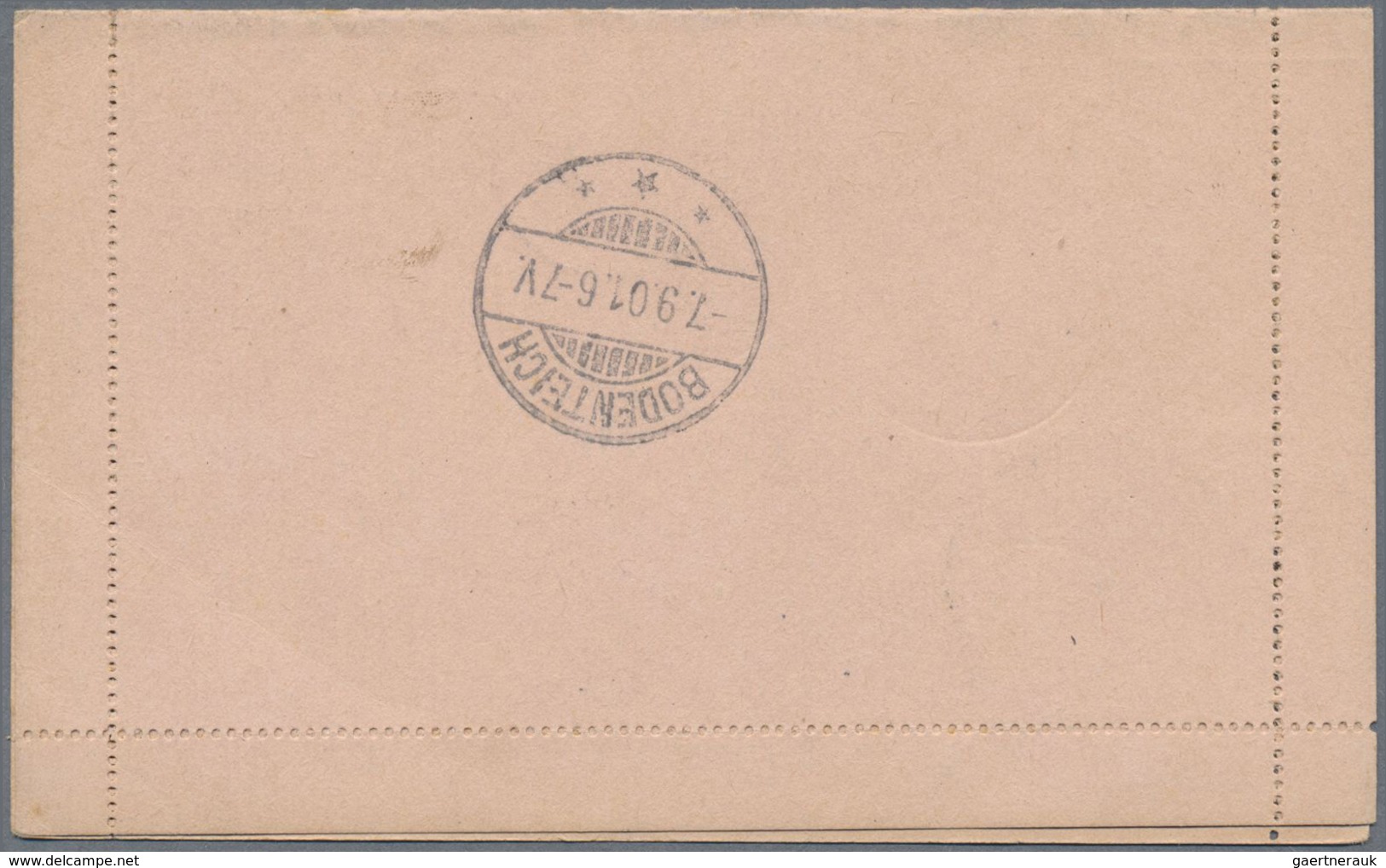 GA Zanzibar: 1901, "2 ½ ANNAS ZANZIBAR" On Stationery Letter Card 25 C Written By Dr. Clemens Denhardt - Zanzibar (...-1963)