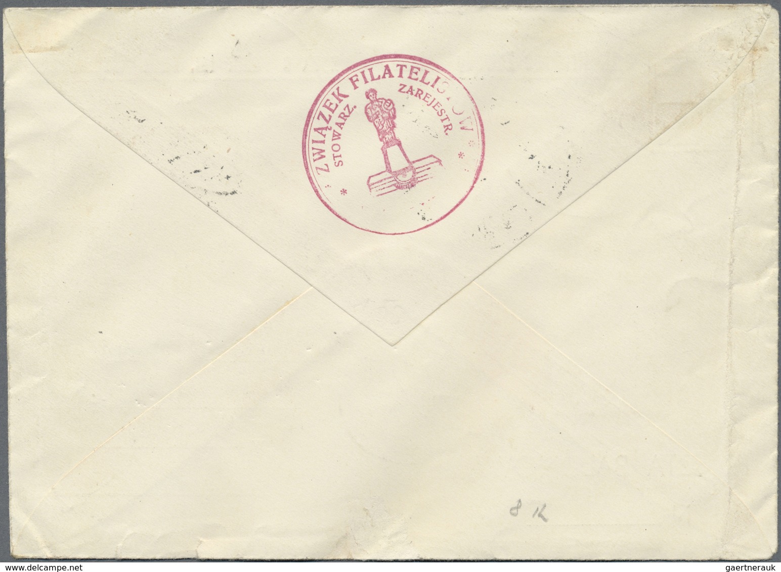 Br Ballonpost: 1936, 17.5., Poland, Balloon "Łódź", Cover With Balloon Vignette, Slight Marks. Only 175 - Montgolfières