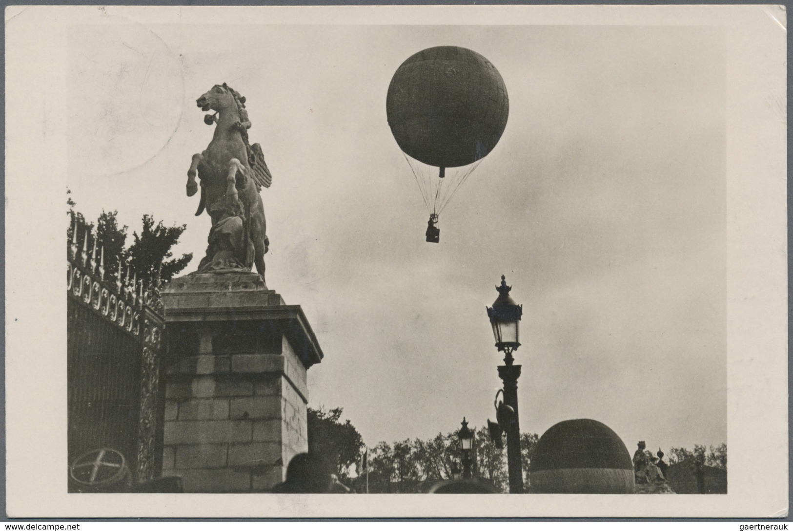 Br Ballonpost: 1950, BRD. Roter Ra7 "L.Z. I / 1900 Oktober 1950 / Zur Erinnerung An Die Vor 50 Jahren E - Montgolfières