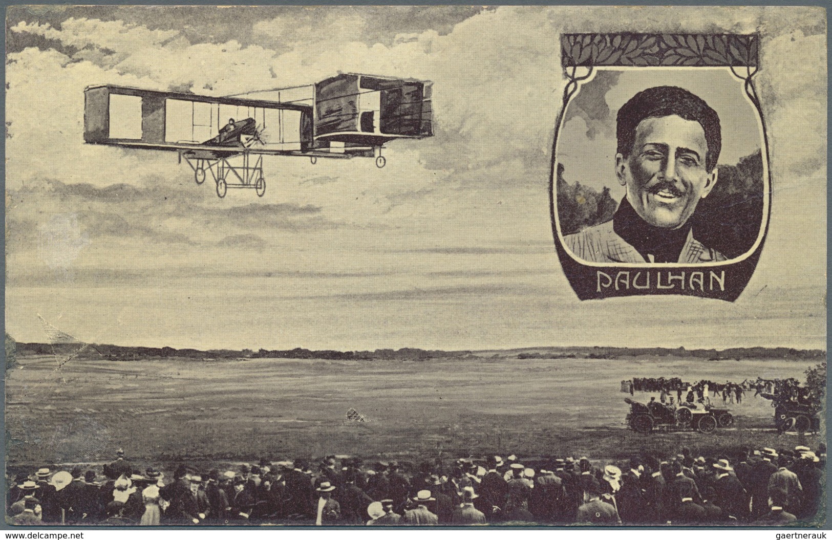 Br Flugpost Deutschland: 1909, KÖLN/FLUGWOCHE: Ereigniskarte "PAULHAN" Als Besondere Seltene Festpostka - Poste Aérienne & Zeppelin