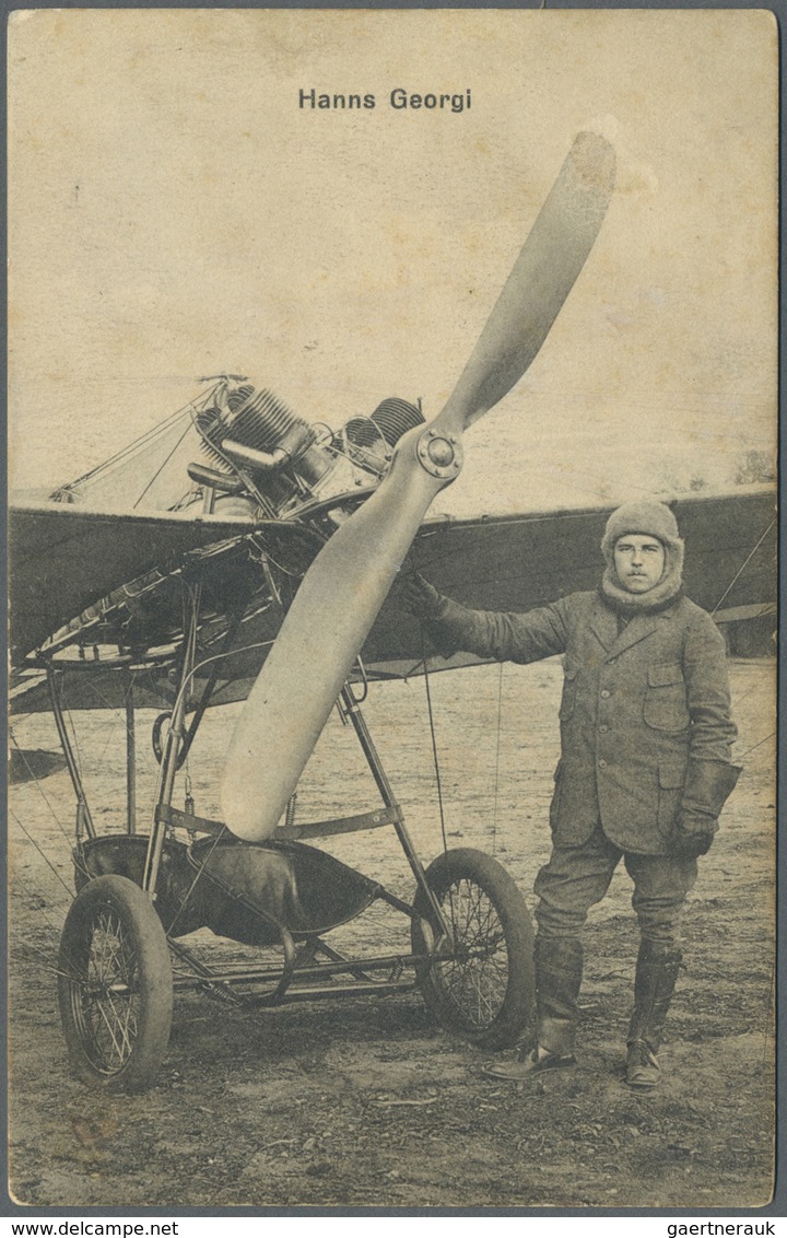 Br Flugpost Deutschland: 1912, Regensburger Fliegertage, 10 Pfg. Fotopapier-Flugmarke Mit Violettem Flu - Poste Aérienne & Zeppelin