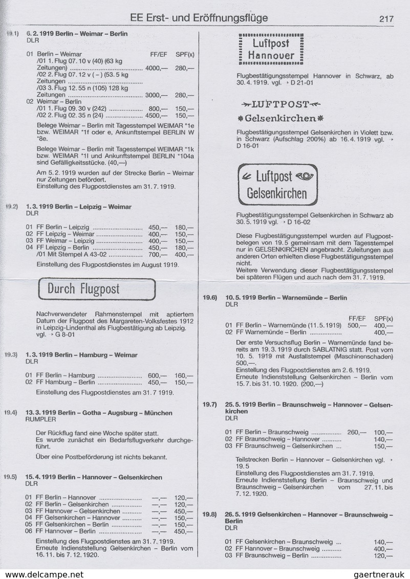 Br Flugpost Deutschland: 1919, Erstflugbrief "BERLIN-WEIMAR" Als Eilboten Am 6.2.19 Frankiert Mit 50 Pf - Airmail & Zeppelin