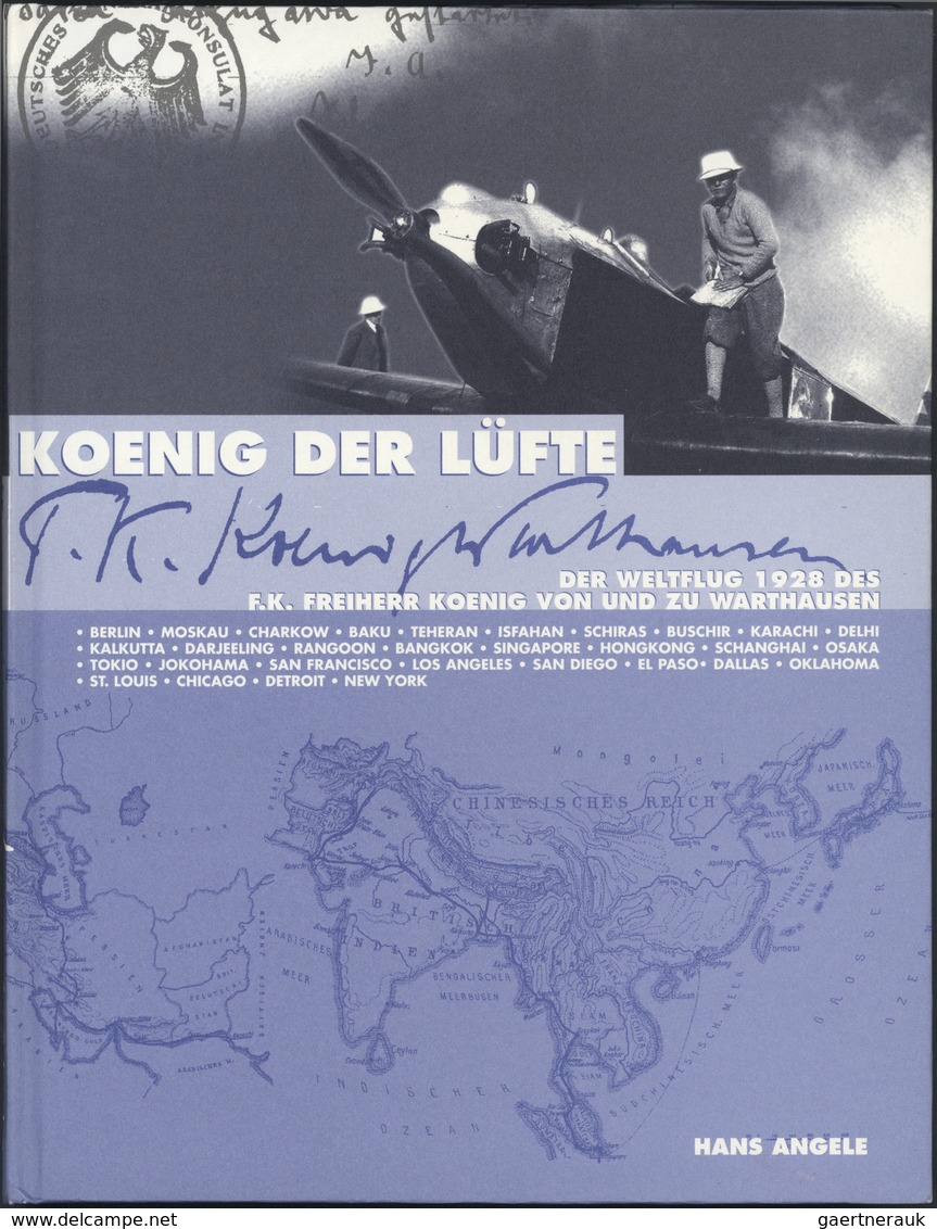 GA Flugpost Deutschland: 1928: Deutsche Pionierflugpost 27.7.1928 Luftpostkarte An Die Freifrau König V - Luchtpost & Zeppelin