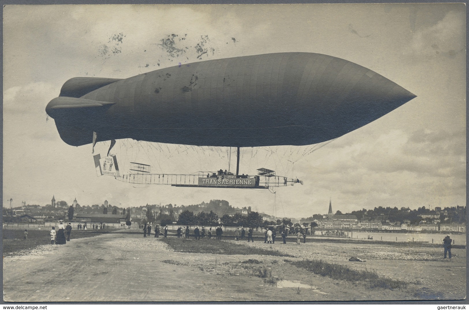 Br Flugpost Europa: 1910. 1. Schwez. Luftschiffstation Luzern, "VILLE DE LUCERNE", 5 C. Tellknabe Mit B - Autres - Europe