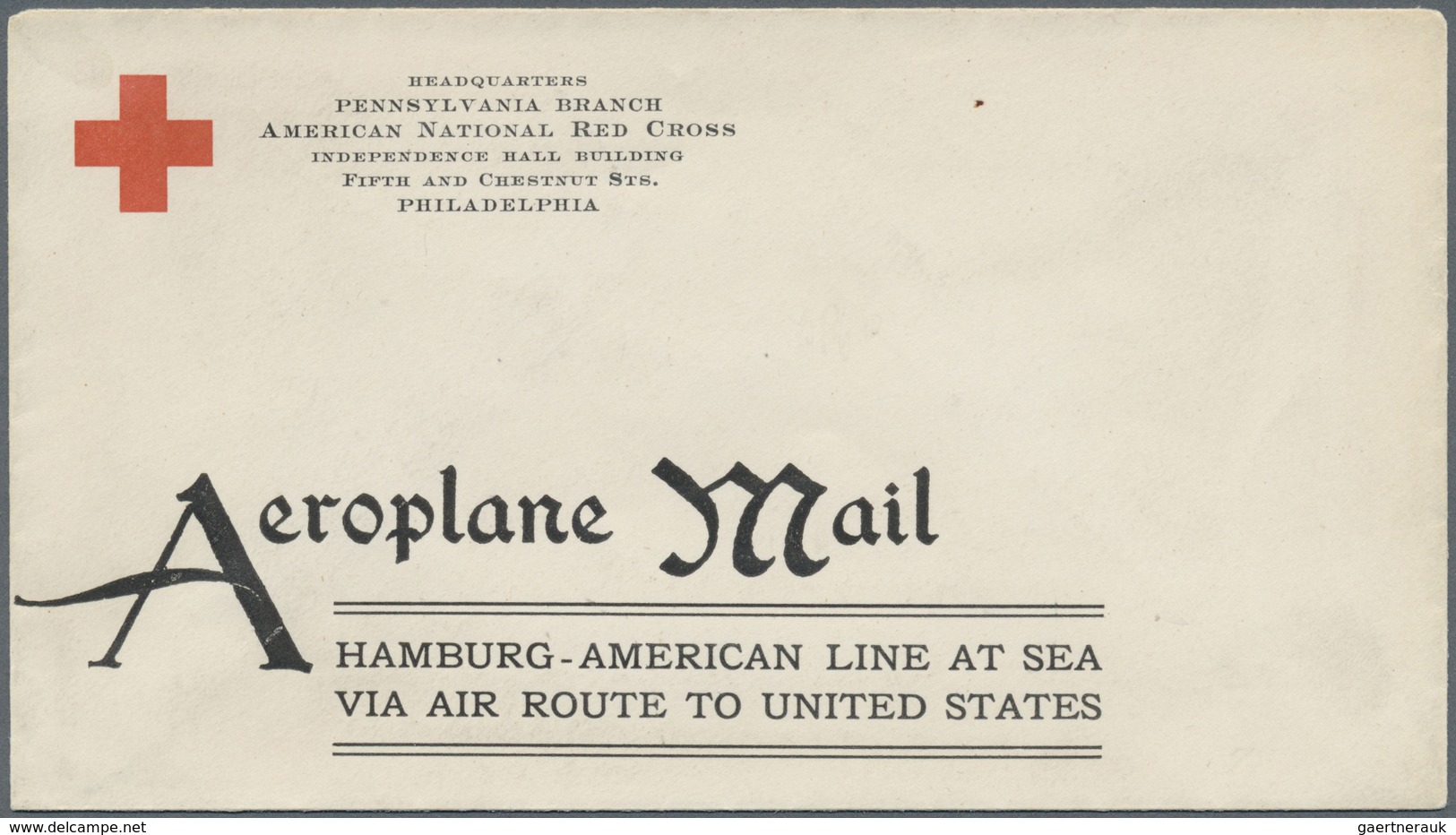 Br Flugpost Übersee: 1910, USA-PIONIERFLUG No.1 Lt. AAMS-Katalog = Welterster Katapultflug V. Hamburg-A - Andere & Zonder Classificatie