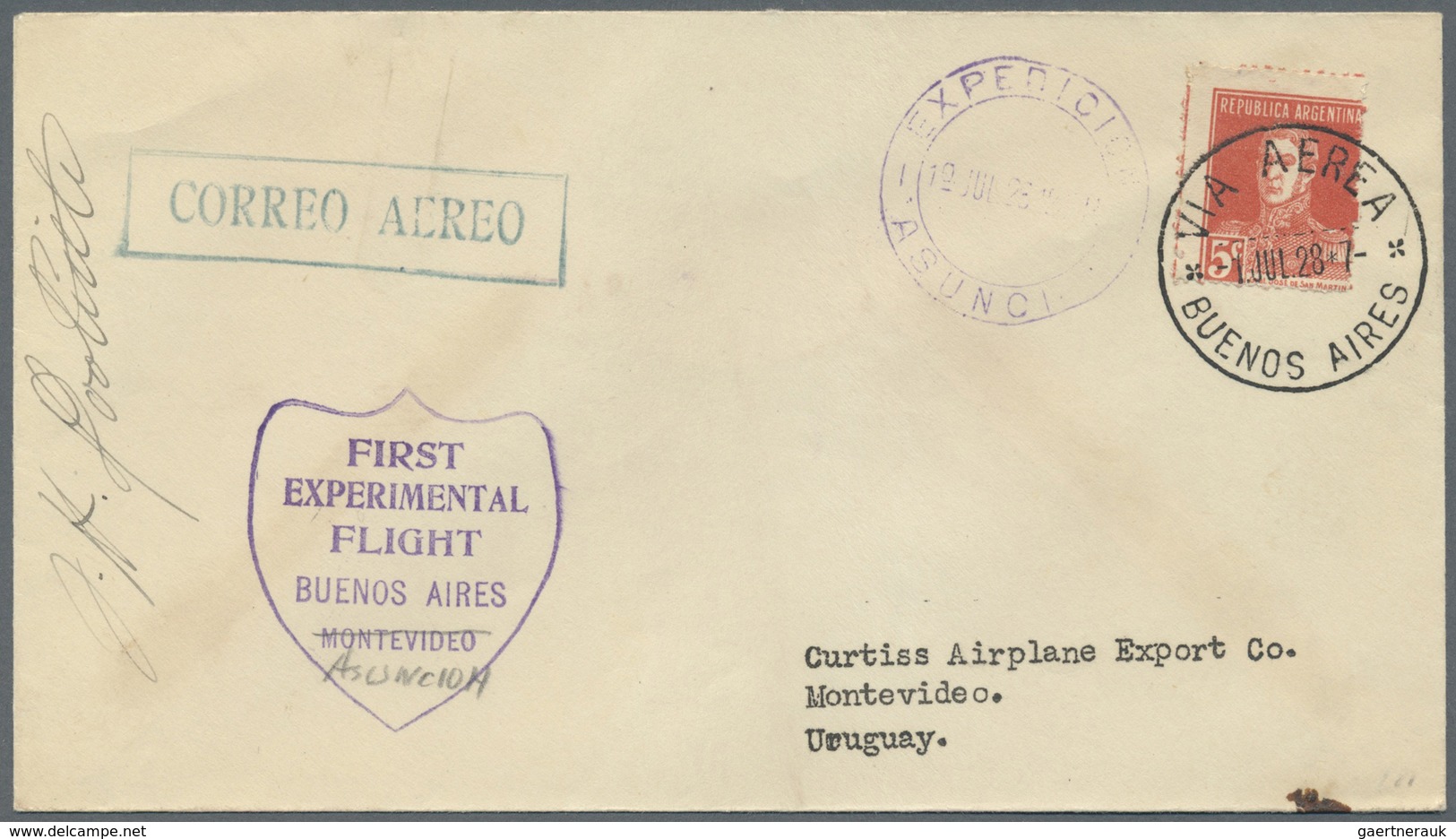 Br Flugpost Übersee: Südamerika: 1928, Partie Mit 9 "First Experiemental Flight"-Briefen Mit Spezial-Ca - Autres & Non Classés