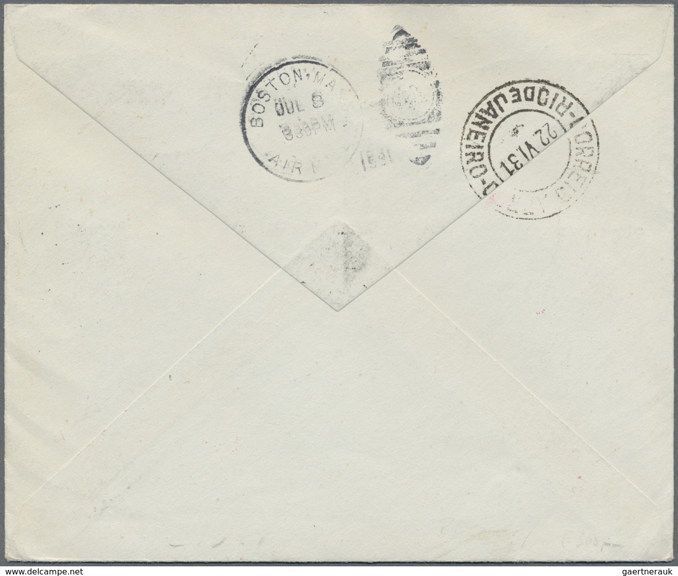 Br DO-X - Flugpost: 1930, USA, Cover With 5 C Violet Winged Globe Franked For Special American Legion C - Poste Aérienne & Zeppelin