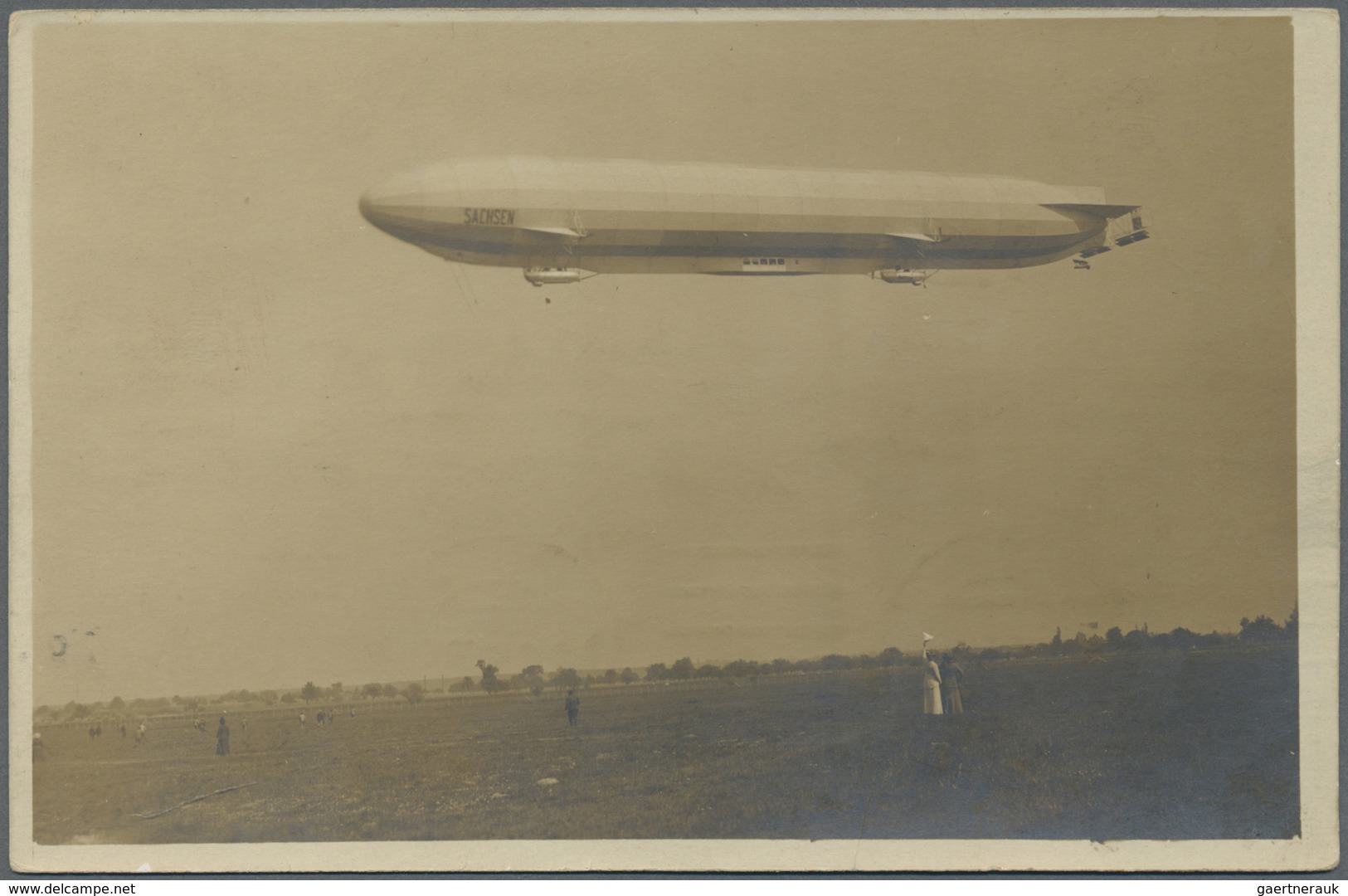 Br Zeppelinpost Deutschland: 1913: LZ 17/Sachsen: Zweifahrtenkarte (Bordstempel 9 JU Und 6 AUG 13) Von - Poste Aérienne & Zeppelin