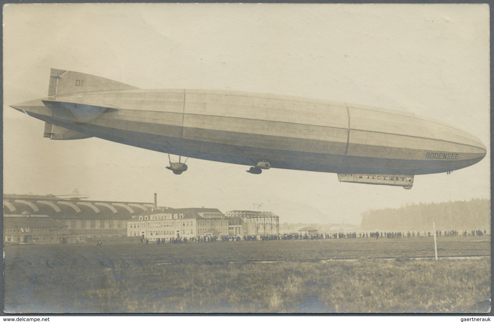 Br Zeppelinpost Deutschland: 1919: LZ 120/BODENSEE. 20.10.19 (Bordstempel) Auf Fotokarte "geschrieben A - Poste Aérienne & Zeppelin