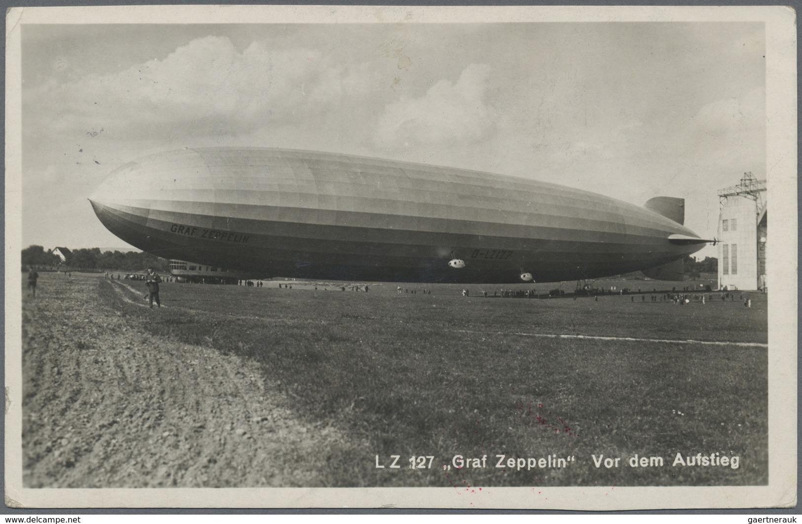 Br Zeppelinpost Deutschland: 1929, Weltrundfahrt, Deutsche Post Mit Bordpoststempel, Fotokarte Mit 2 M. - Luchtpost & Zeppelin