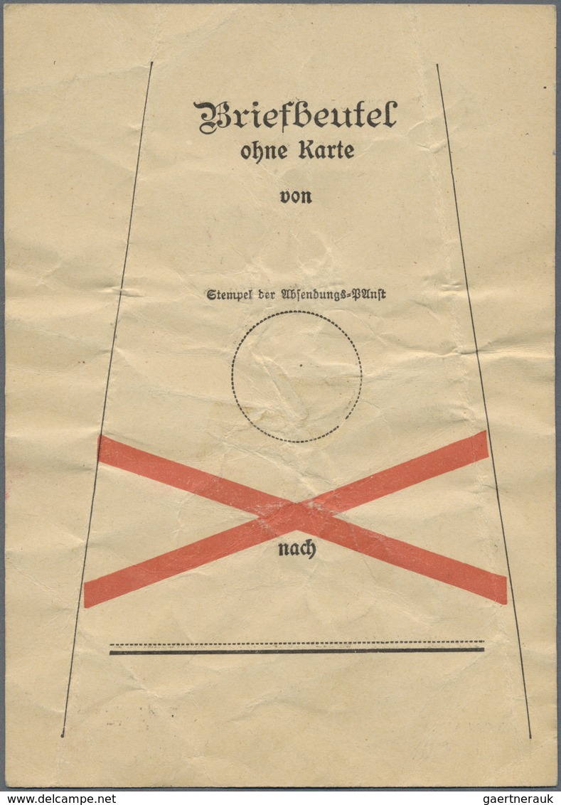 Br Zeppelinpost Deutschland: 1929, Graf Zeppelin Balkanfahrt: Briefbeutel-Fahne Der Balkanfahrt Mit Abs - Poste Aérienne & Zeppelin