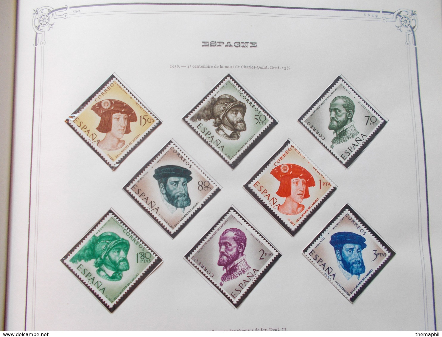 lot n° 2 ESPAGNE année 1951 / 1972 neufs ** sans charniere collection quasi complete