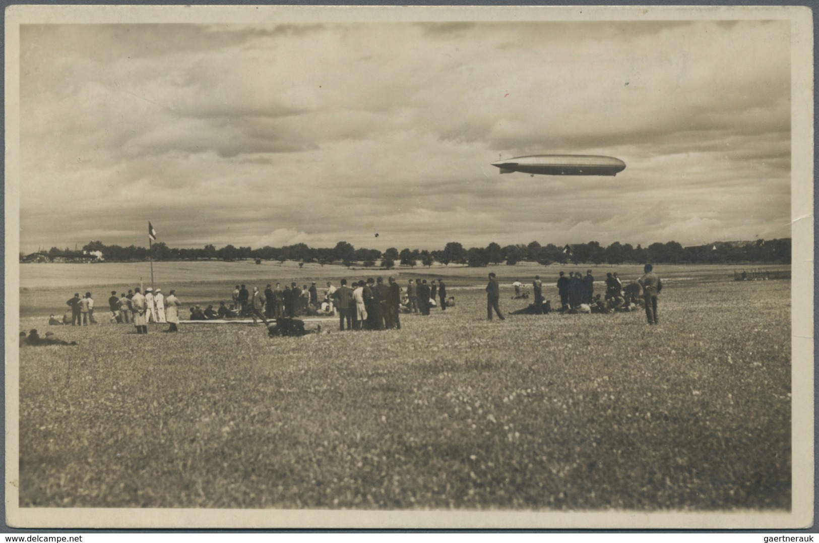 Br Zeppelinpost Deutschland: 1931, Fahrt Nach Münster, Bordpost Vom 16.8. Bis Münster, Fotokarte Mit 1 - Luchtpost & Zeppelin