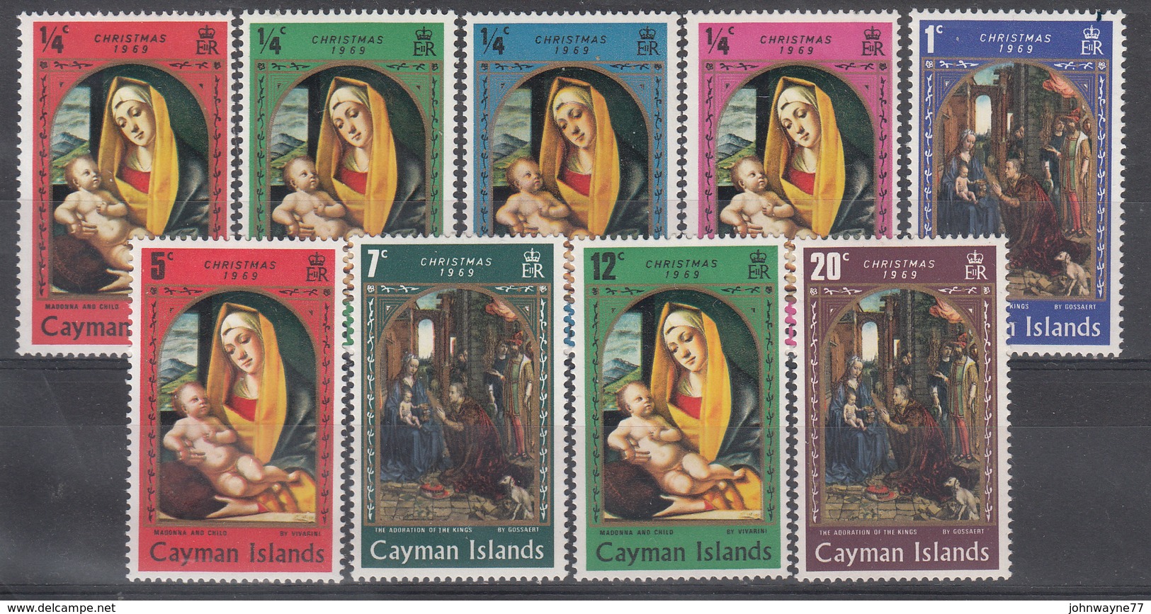 CAYMAN 1969  - NATALE CHRISMAS LINGUELLATI - Cayman (Isole)