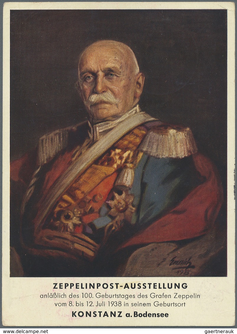 Zeppelinpost Deutschland: 1939, ZEPPELIN / LZ 130, Grußkarte Von Der Zeppelinpost-Ausstellung Konsta - Luchtpost & Zeppelin
