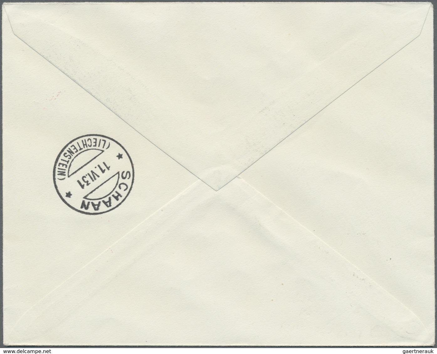 Zeppelinpost Europa: 1931, Fahrt Vaduz-Lausanne, Brief Mit FL 2 Fr. Zeppelin Und Allen Stempeln Vs. - Andere-Europa