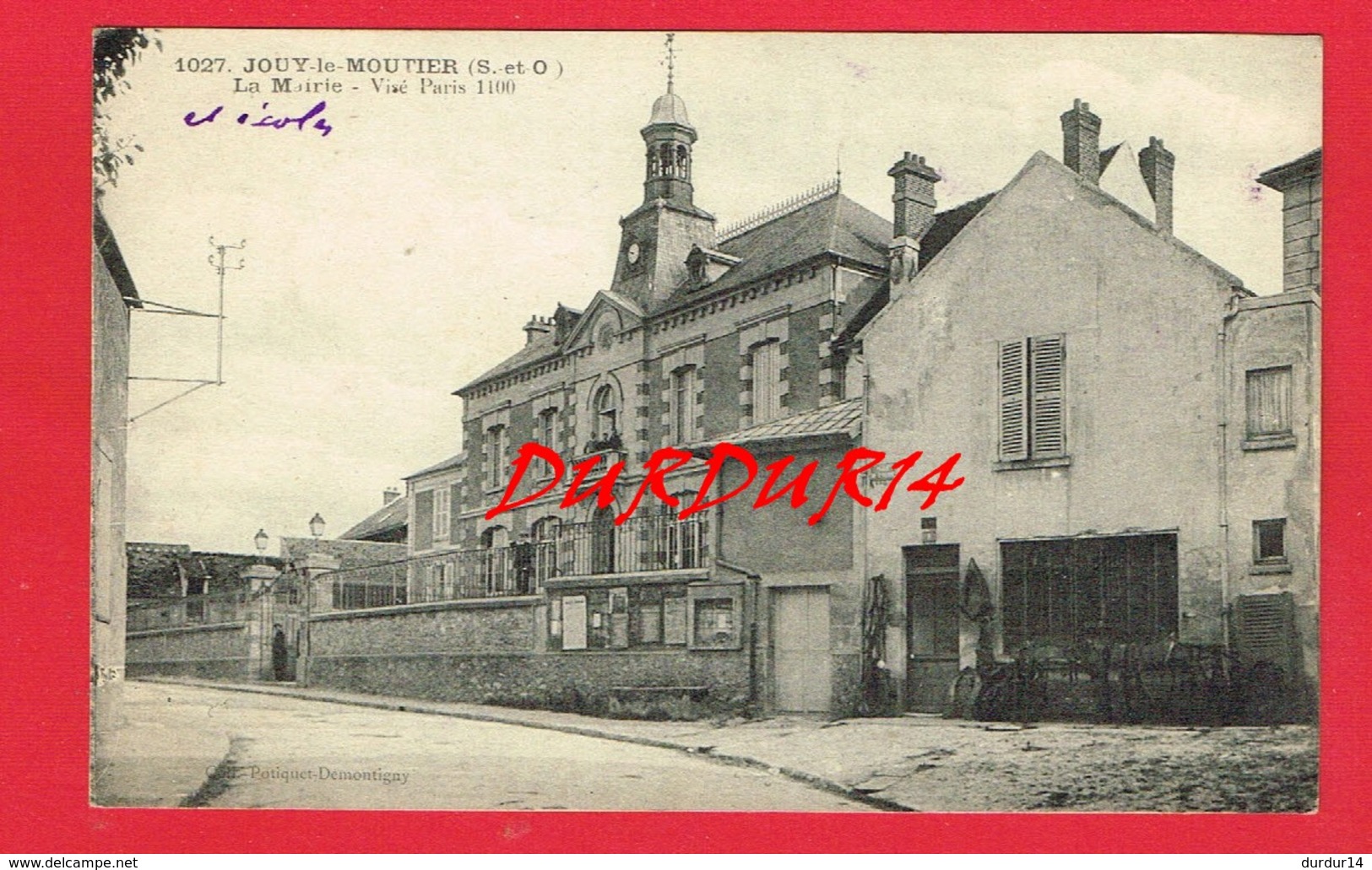 [95] Val D'Oise > JOUY LE MOUTIER La Mairie - Jouy Le Moutier