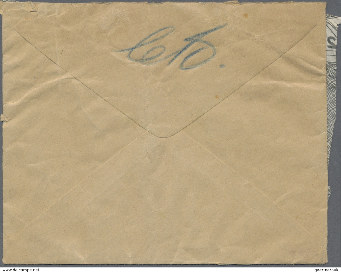 Br Katastrophenpost: HONGKONG: 1937, 50 C Black/green Cancelled With Double-circle On Crash-cover Adres - Autres & Non Classés