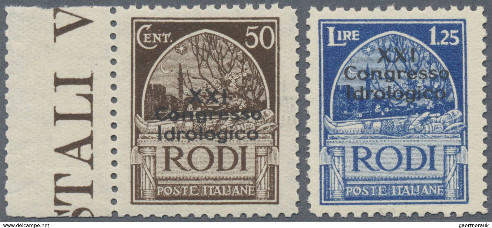 ** Ägäische Inseln: 1930, Hydrology Congress, Two Maximum Values 50 C (from The Left Margin Of The Shee - Egée