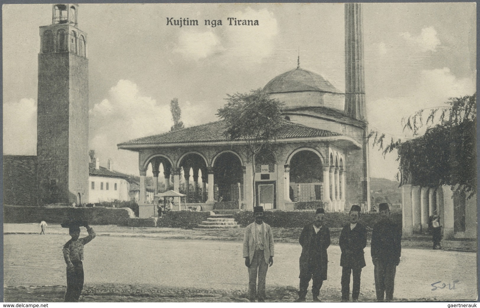 Br Albanien: 1925, 2 Q. Orange, Single Franking On Realphoto Ppc Dated From Tirane, 18.VI.25, With Mari - Albanie