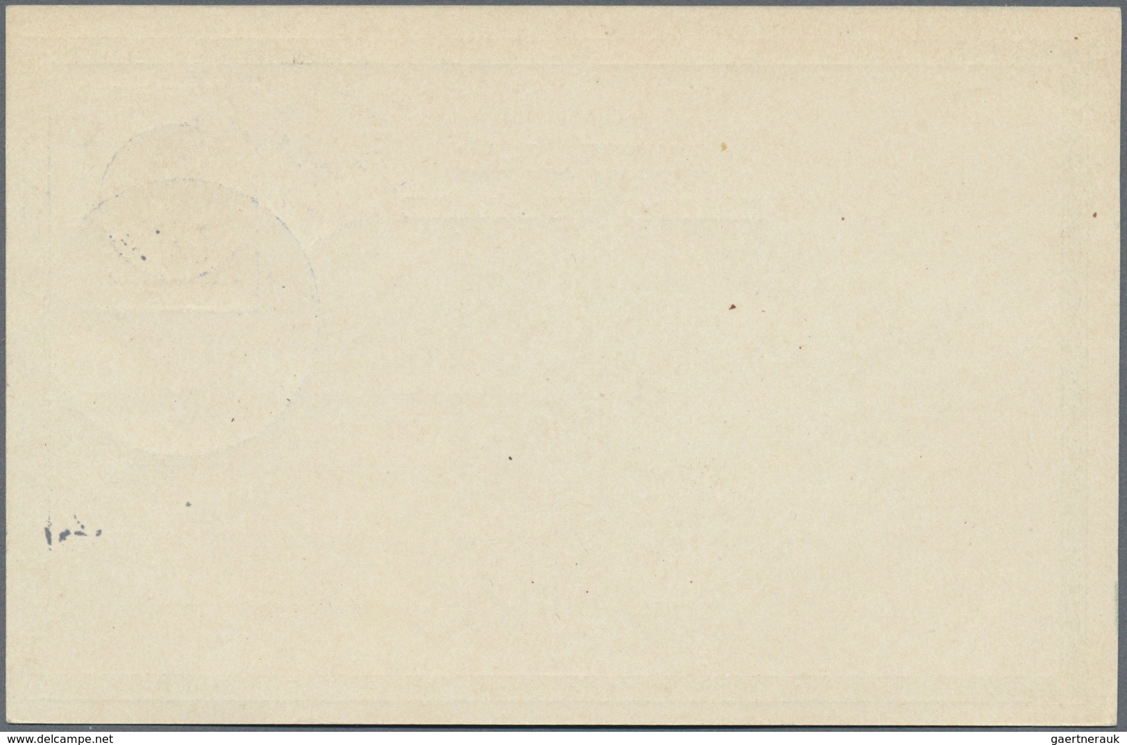 GA Albanien - Lokalausgaben: 1914, VALONA: 5 Q. Green Postal Stationery Card With Double Circle Ovp "PO - Albanie