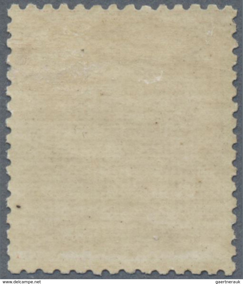 * Belgien: 1884, King Leopold II. 1 Fr. Brown-red / Greenish Unused, Rare Stamp, Michel € 900, - (COB - Andere & Zonder Classificatie