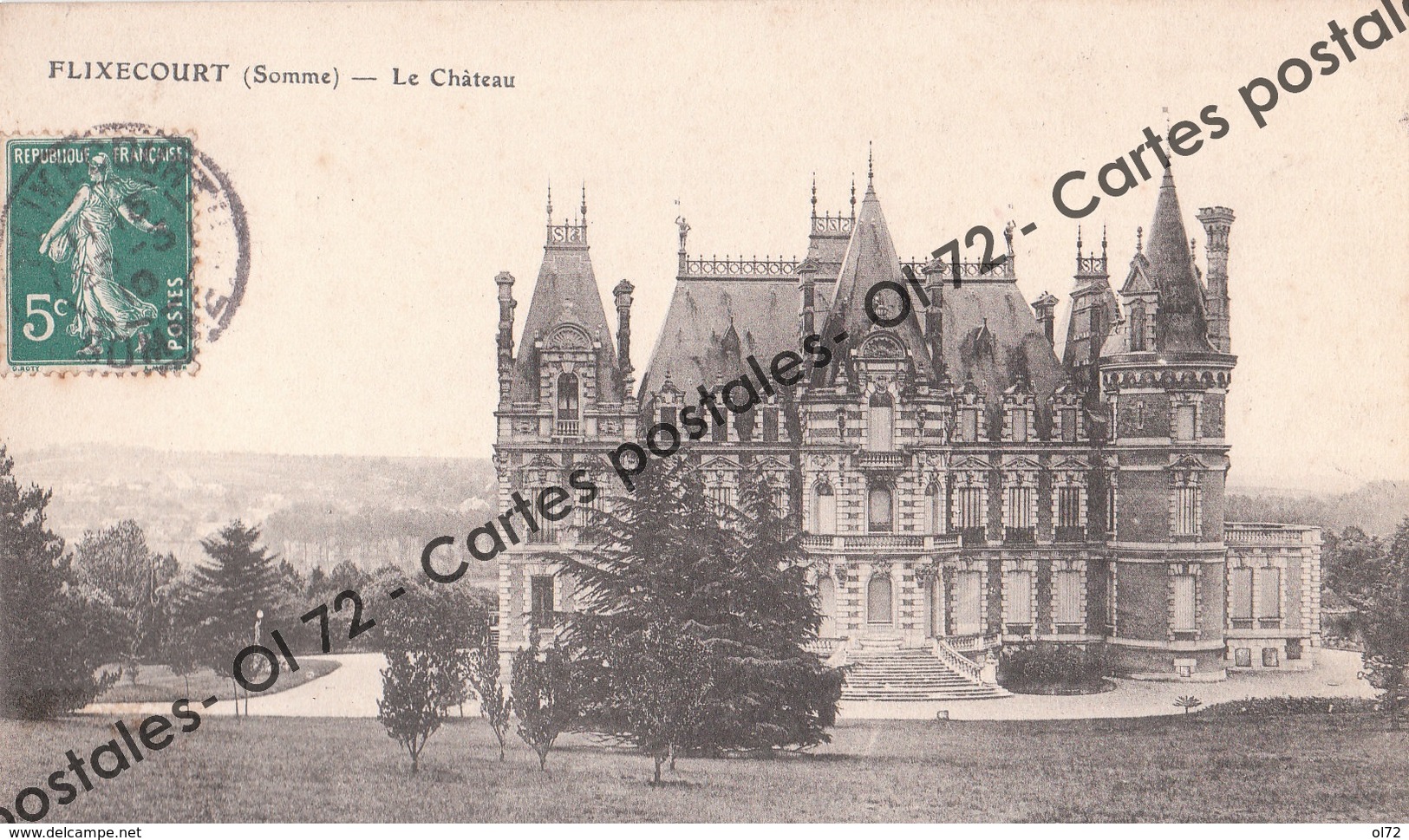 CPA - Somme > Flixecourt - Le Chateau - Flixecourt