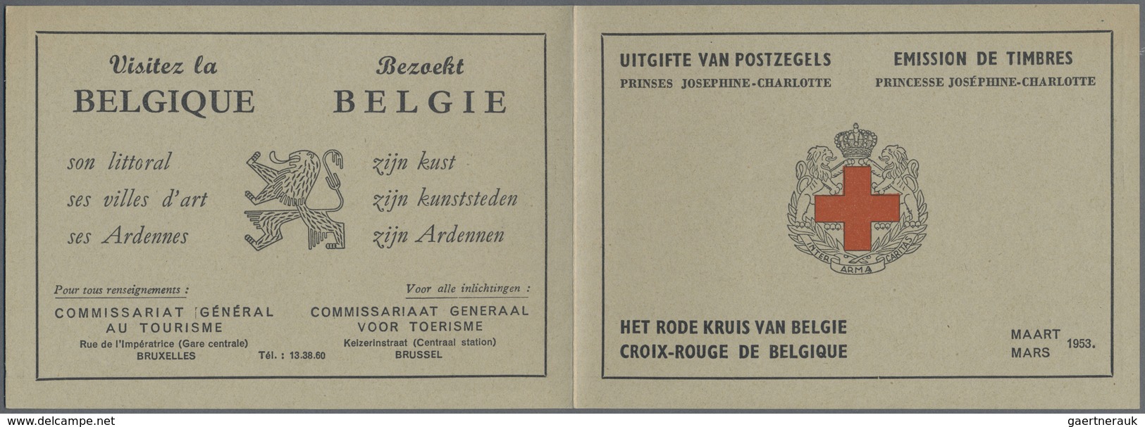 ** Belgien - Markenheftchen: 1953, Rotes Kreuz 'Hochzeit Von Prinzessin Josephine-Charlotte' 2 Fr. + 50 - Non Classés