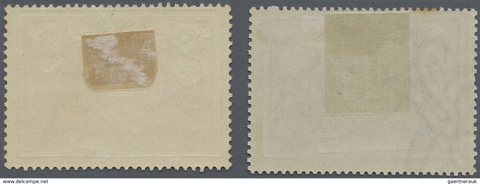 * Belgien - Eisenbahnpaketmarken: 1882/1894, 1 Fr. Brown Lilac And 2 Fr. Yellow Numerals Unused With O - Reisgoedzegels [BA]