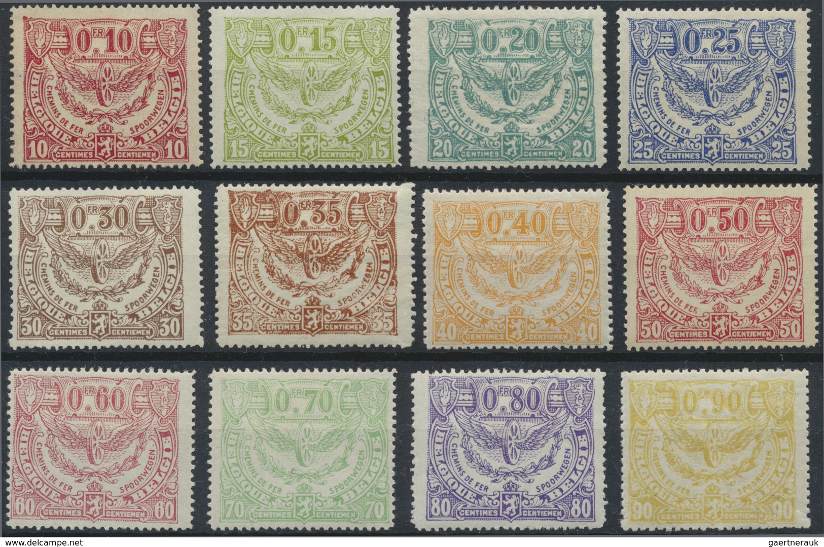 * Belgien - Eisenbahnpaketmarken: 1920/1921, Mechelner Issue In Total 29 Different Items Including Sup - Reisgoedzegels [BA]