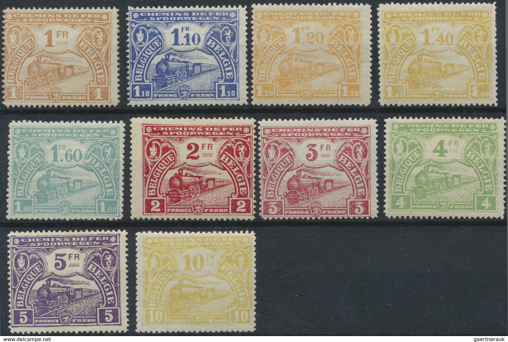 * Belgien - Eisenbahnpaketmarken: 1920/1921, Mechelner Issue In Total 29 Different Items Including Sup - Reisgoedzegels [BA]