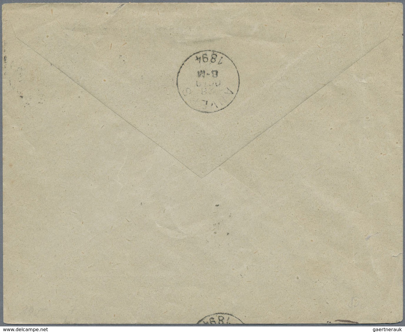 Br Belgien - Portomarken: 1894, Bisected Due-stamp 10 C Green On Envelope Bearing 1 C Grey And 2 C Yell - Lettres & Documents