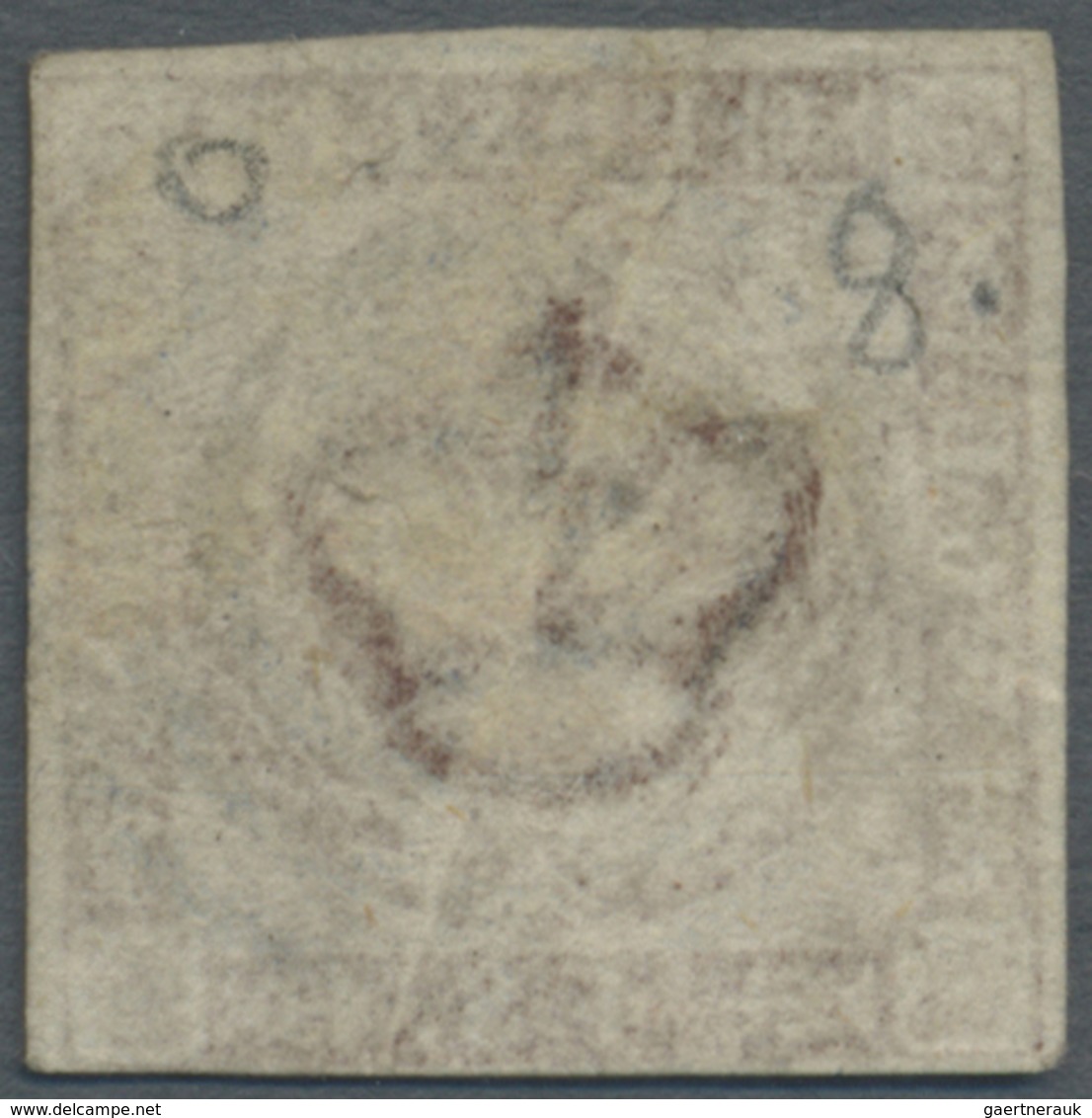 O Dänemark: 1858, 4 S. Orange Brown Cancelled "125" NEUSTADT In Blue, Cert. Moeller BPP - Covers & Documents