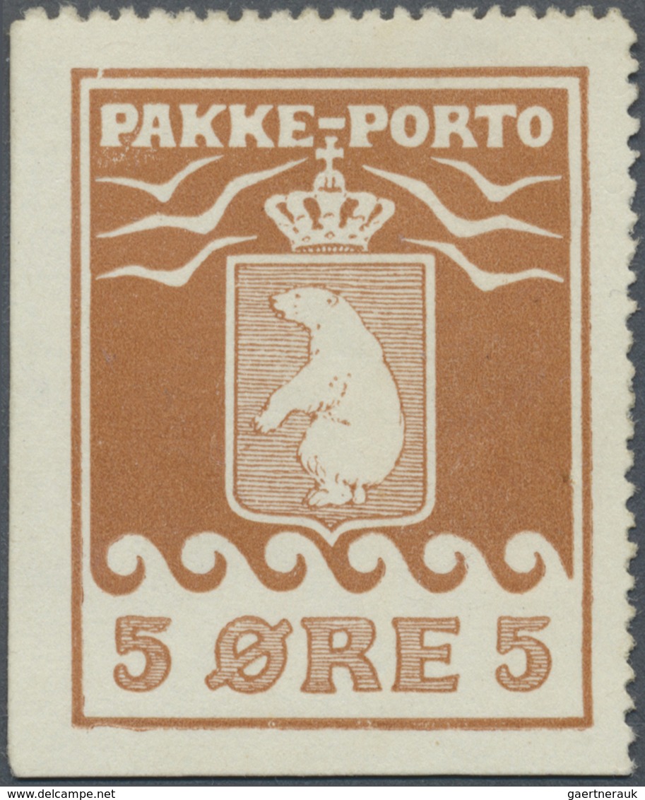 (*) Dänemark - Grönländisches Handelskontor: 1905, 5 Ore Reddishbrown In Rough Perforation 12¼, Imperfor - Andere & Zonder Classificatie