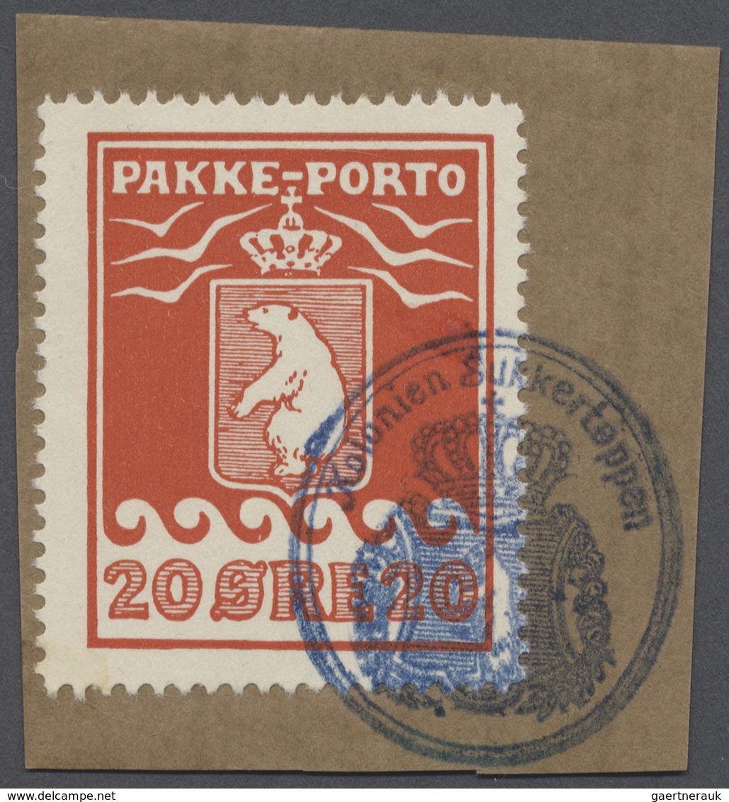 Brfst Dänemark - Grönländisches Handelskontor: 1915, 20 Öre Auf Briefstück Mit Wappenstempel "Kolonien Suk - Other & Unclassified