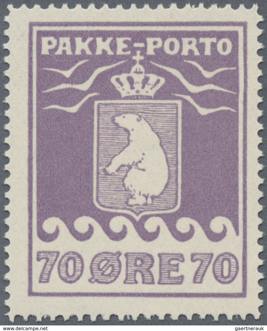 ** Dänemark - Grönländisches Handelskontor: 1915, Parcel-Stamp 70 Öre Violet, All Sides Perf. L 11¼, Su - Andere & Zonder Classificatie